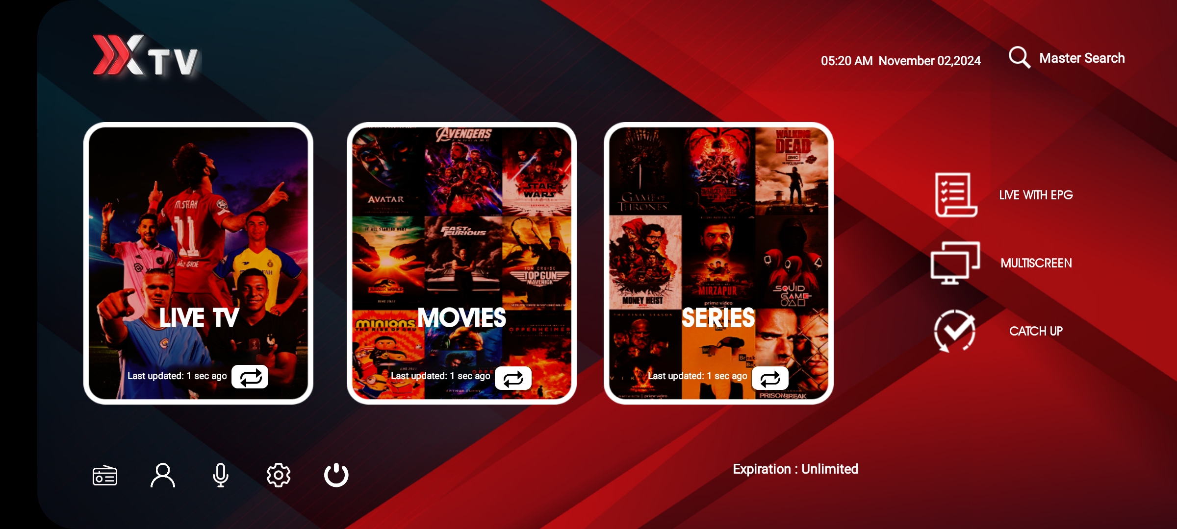 IPTV X Server سيرفر اكس كل القنوات المشفرة واكبر مكتبة افلام ومسلسلات